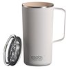 Asobu 20oz Doublewallinsulated Stainless Steel Tower Mug, white NA-SM90W